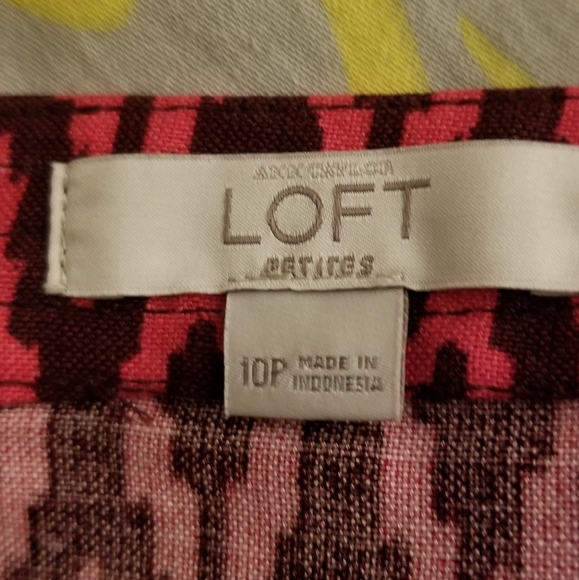 AnnTaylor Loft Linen chevron skirt - Picture 4 of 5